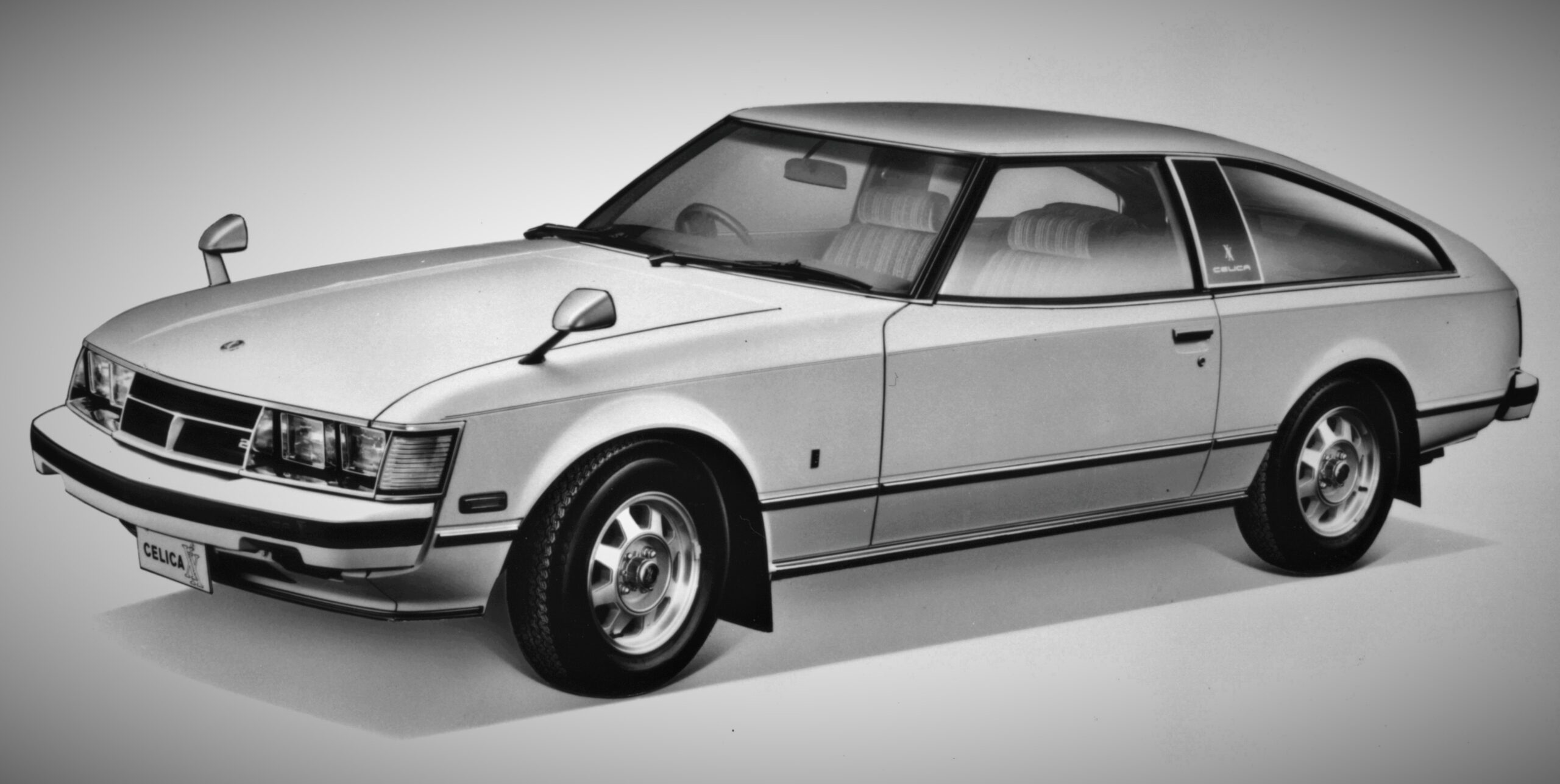 1978 through 2002 Toyota Supra XX Celica Black Silver Aluminum License Plate 