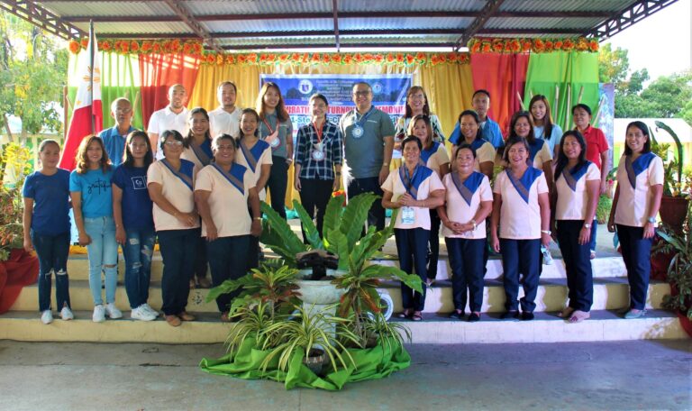 Talogtog Elementary School teachers and staff posed with the donors.